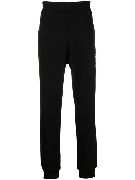 versace logo biker pants red|Versace track trousers.